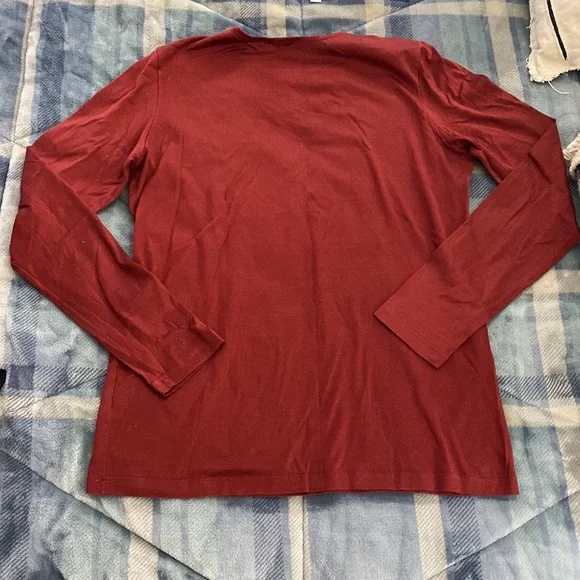 Hermes Paris burgundy red long sleeve top - Picture 7 of 7